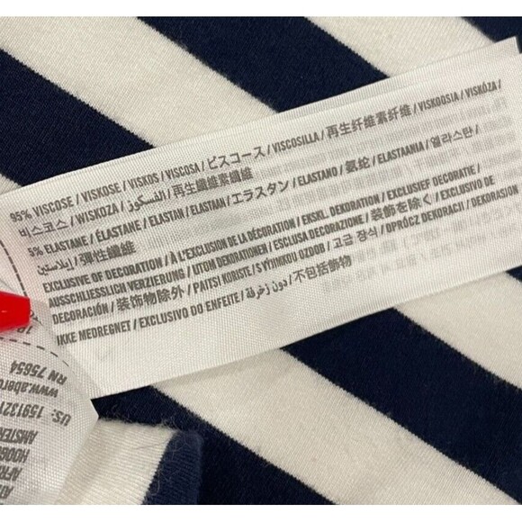 ~ Abercrombie & Fitch Womens Sleep Shirt Night Gown Blue Stretchy Short Sleeve - Picture 10 of 10